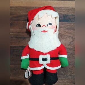 Vintage Knickerbocker Stuffed Santa Christmas Holiday